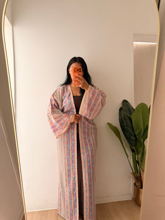 Abaya Creme-Rose